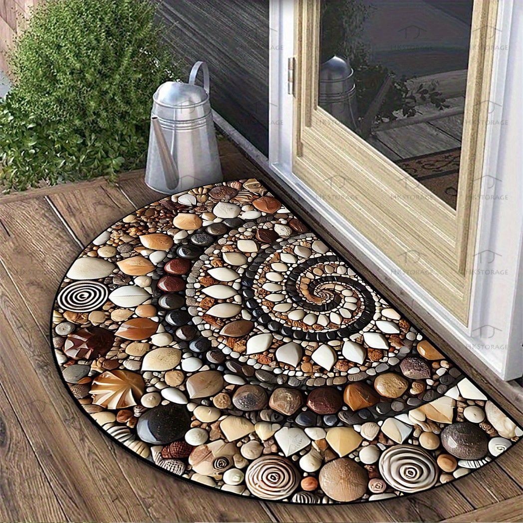 🌈【50cmx80cm】Stylový umělecký design, neklouzavá rohožka – Silný a měkký koberec z polyesterových vláken, ideální pro dekoraci domova, vhodný na verandu i do obývacího pokoje.