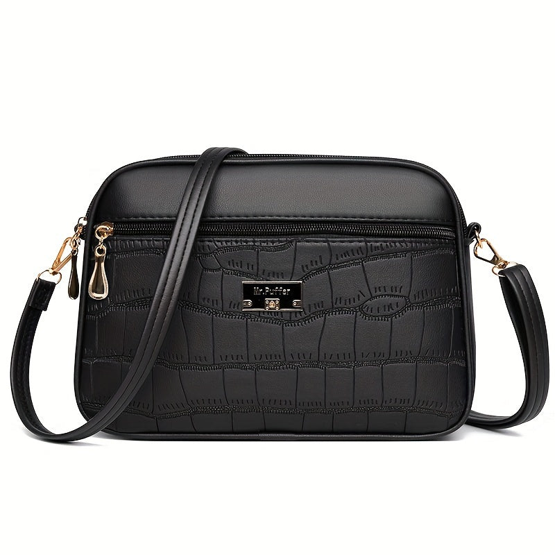 🔥👜Nová módnà dámská crossbody kabelka 2025 brzy na jaře ---velká kapacita, jednoduchý styl, nastavitelný ramennà popruh