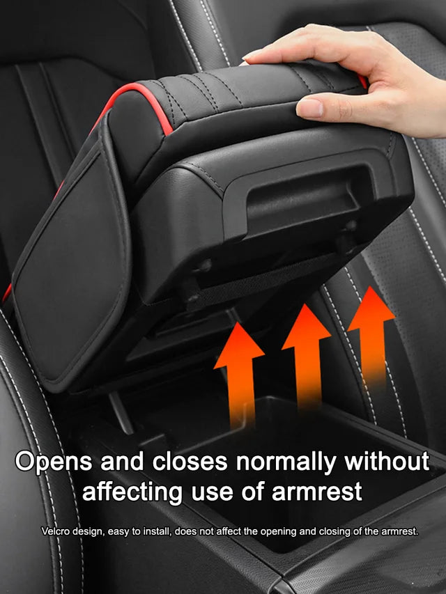 🚗👜【Zvláštna ponuka】Multifunkčná kožená lakťová opierka do auta tri v jednom