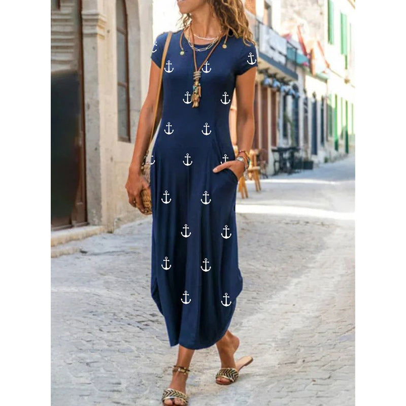 👗✨【Propagace】【S-3XL】2025 Nové dámské šaty s volným potiskem do kapsy, 13 stylů-4035769