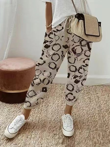 🎉👖【Časově omezená nabídka】Dámské volnočasové kalhoty z bavlny a lnu – více barev, velikosti S–3XL 🌈✨