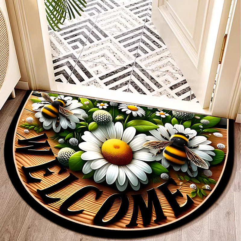🌈【50cmx80cm】Stylový umělecký design, neklouzavá rohožka – Silný a měkký koberec z polyesterových vláken, ideální pro dekoraci domova, vhodný na verandu i do obývacího pokoje.