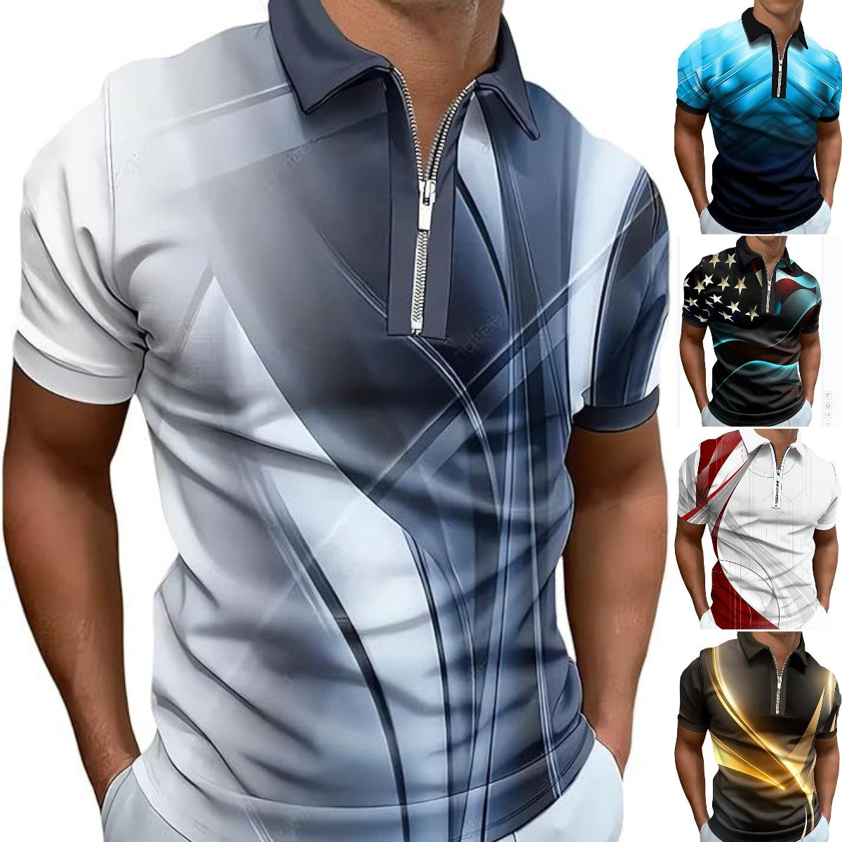 💟【50% SLEVA】【S-6XL】😎Nové pánské polo tričko s krátkým rukávem 2025-4046431