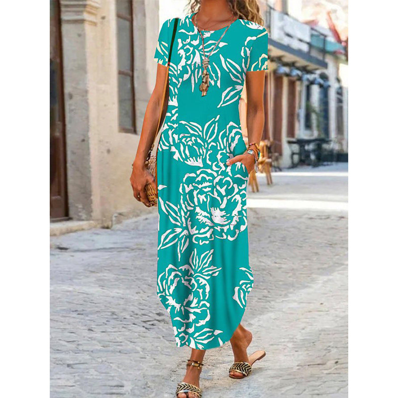 👗✨【Propagace】【S-3XL】2025 Nové dámské šaty s volným potiskem do kapsy, 13 stylů-4035769