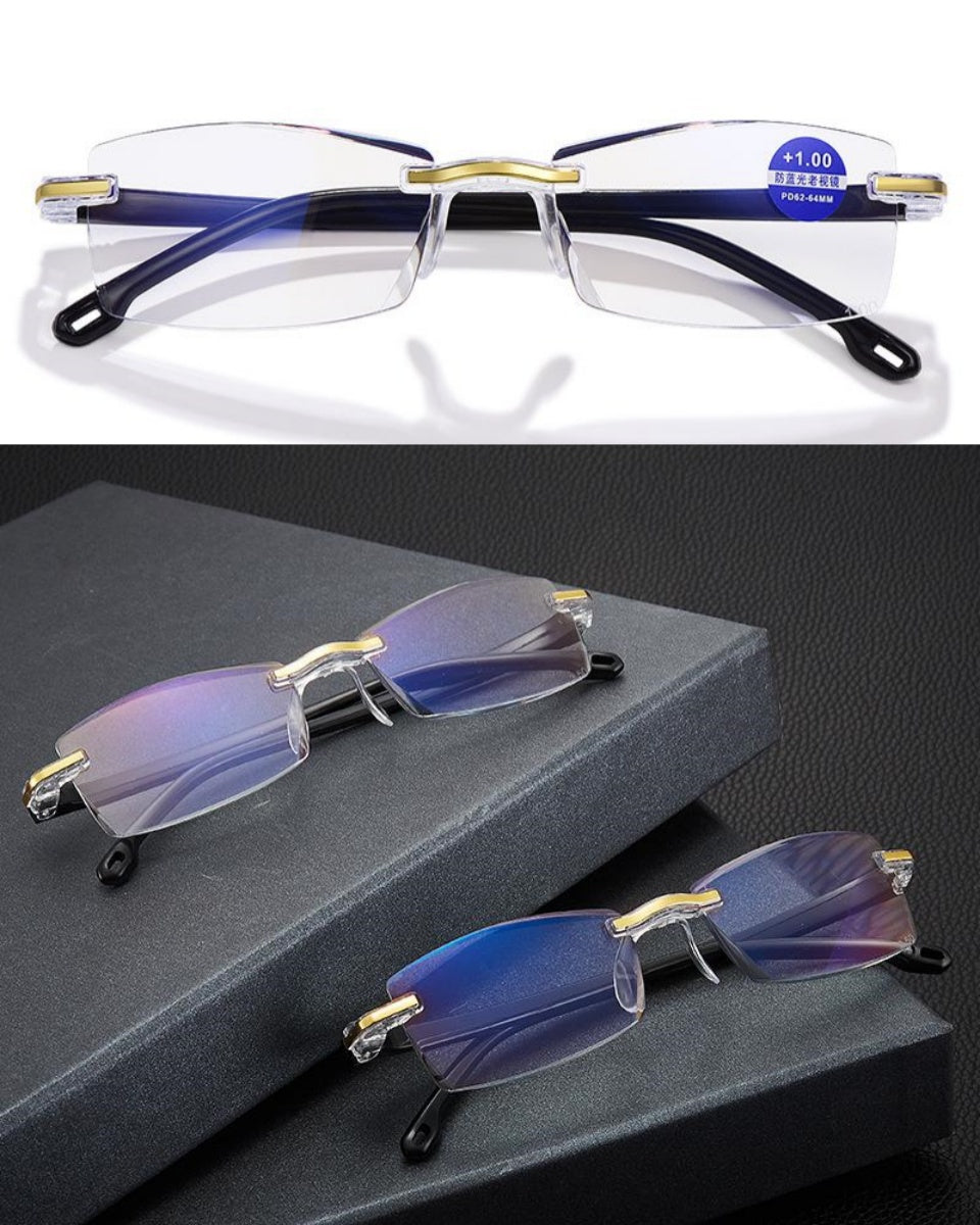 👓【Kupte 1 a získejte 1 zdarma】🔥Brýle na čtení s vysokým rozlišením Diamond s anti-modrým světlem pro muže a ženy-4046274