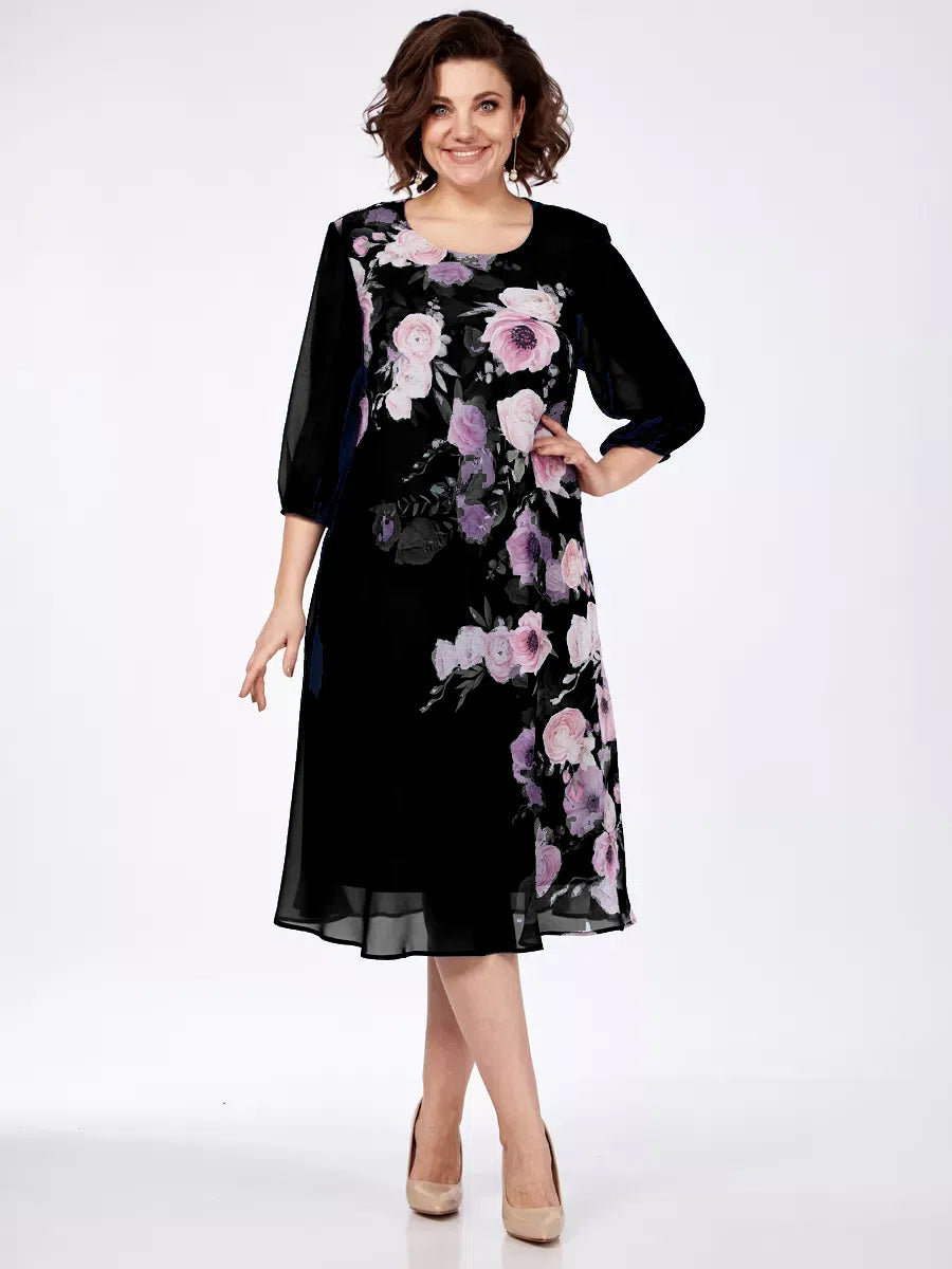 🌸 Bleskový výprodej – 49% SLEVA💥💕【S-5XL】Elegantní jarní šaty s květinovým potiskem🌷💃