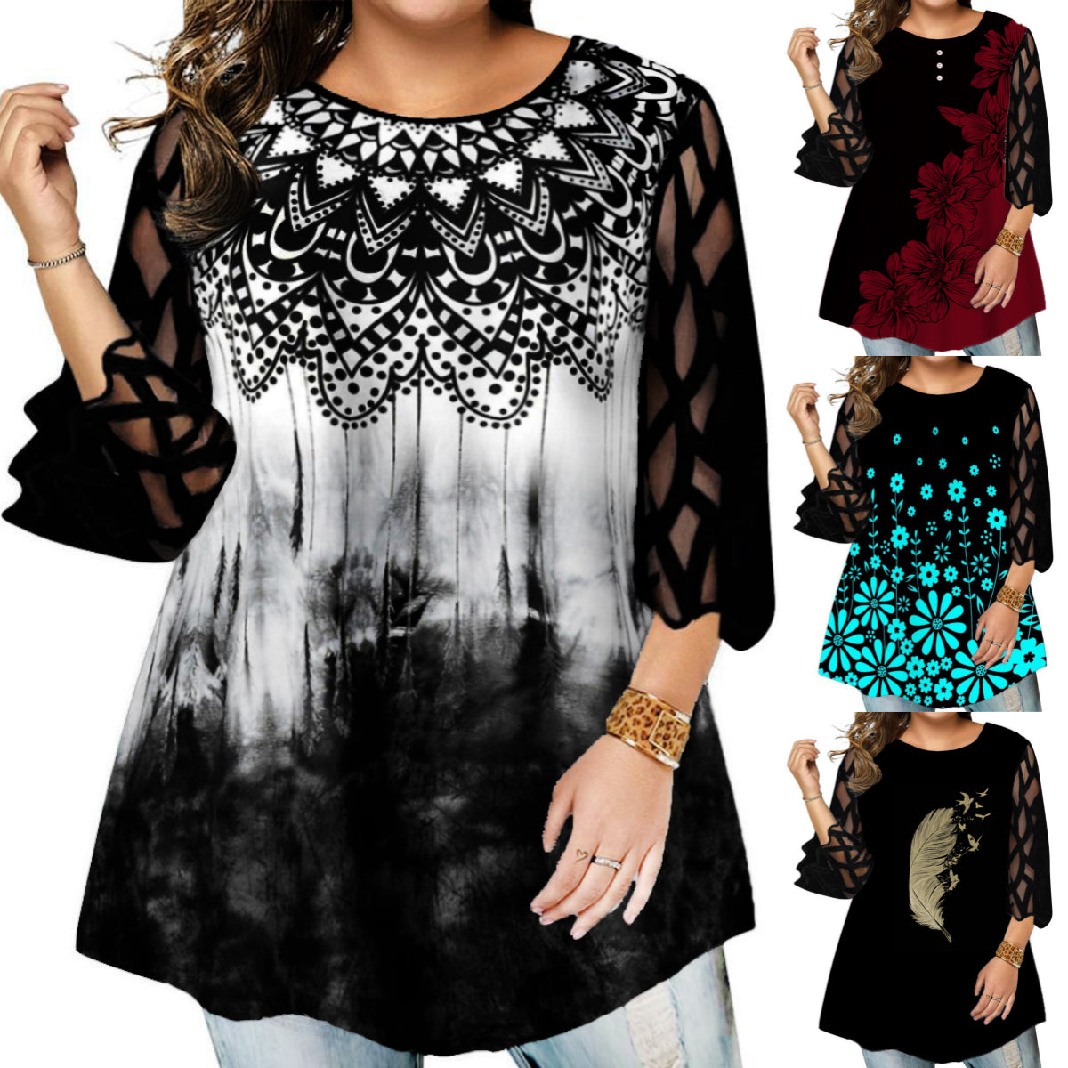 💞【Kupte 1 a získejte 1 zdarma】【L~6XL】Nové dámské tričko z bavlny a lnu
