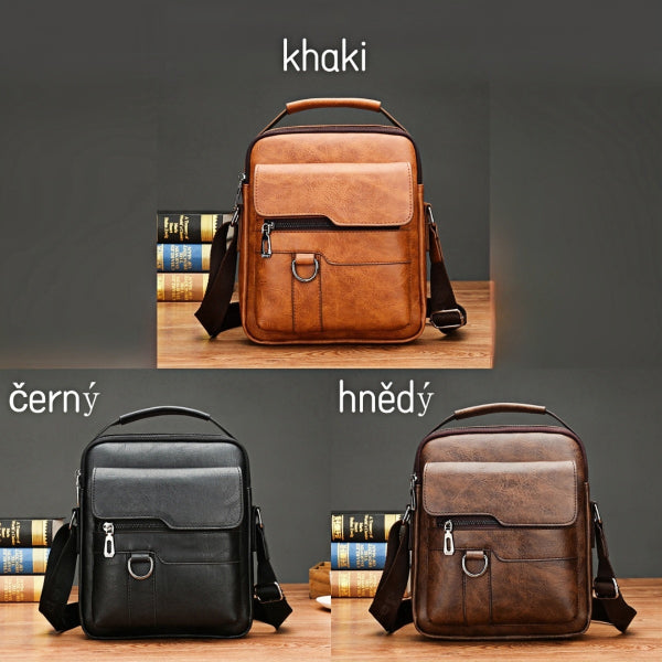 【Compre uno y llévese otro gratis】 👜 Bolso informal de piel de vaca para hombre a la moda-3834669