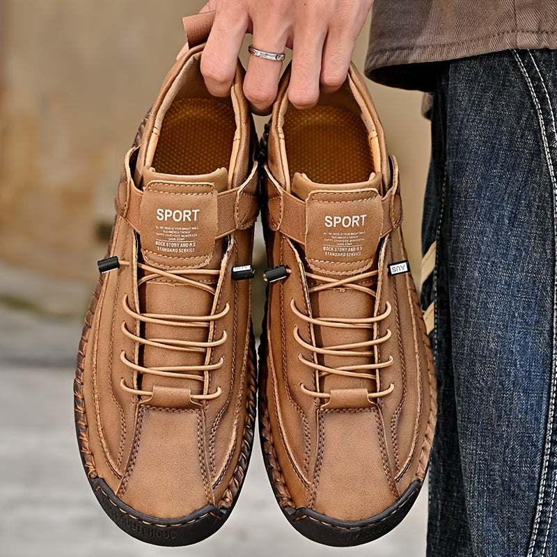 🔥【50% OFF】【38-48】Ležérní pánská obuv pro volný čas, pracovní obuv, outdoorová obuv, šitá obuv-3878870