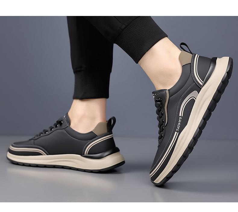 👟✅【39-45】2025 nove moške športne superge iz vodoodpornega in odpornega proti prahu usnja