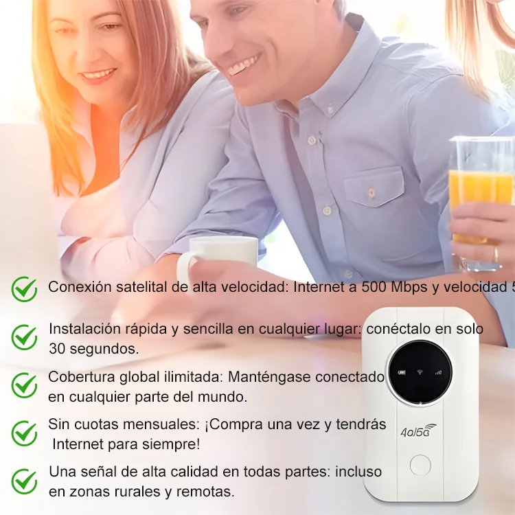 【Internet gratis en el bolsillo】Router portátil 5G
