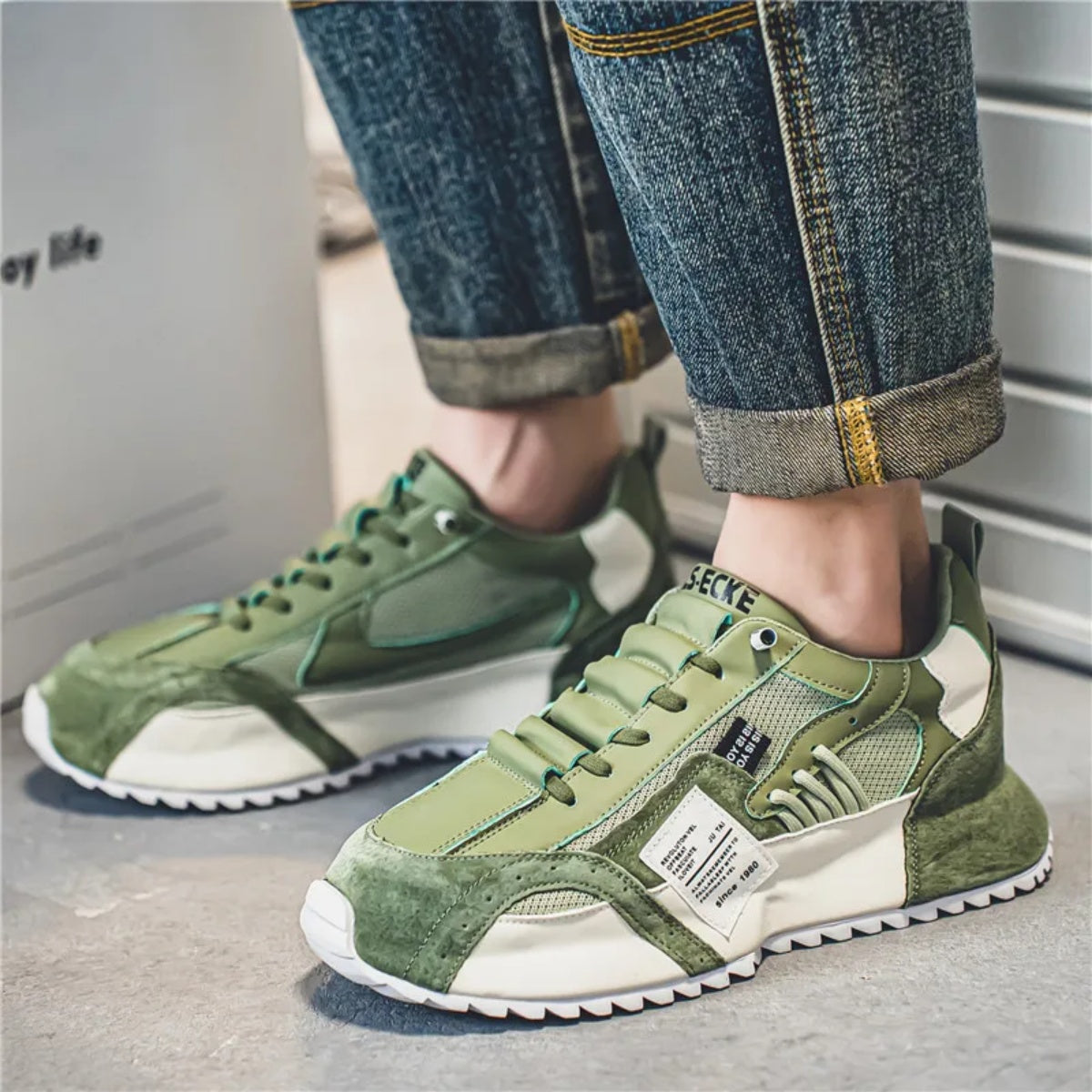 ✨👟【39-47】2024 zimní nové vysoce kvalitní pánské módní neformální boty se silnou podrážkou-3840291