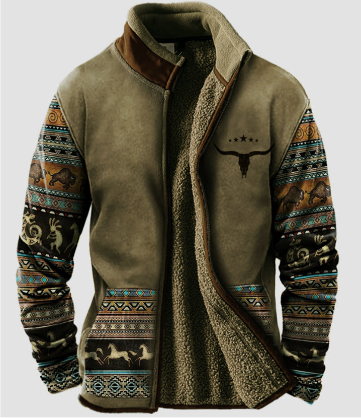 👕【41% SLEVY】【S - 4XL】2025 Pánský módní podzimní - zimní, teplý svetr s dlouhým rukávem a 3D potiskem-3859408