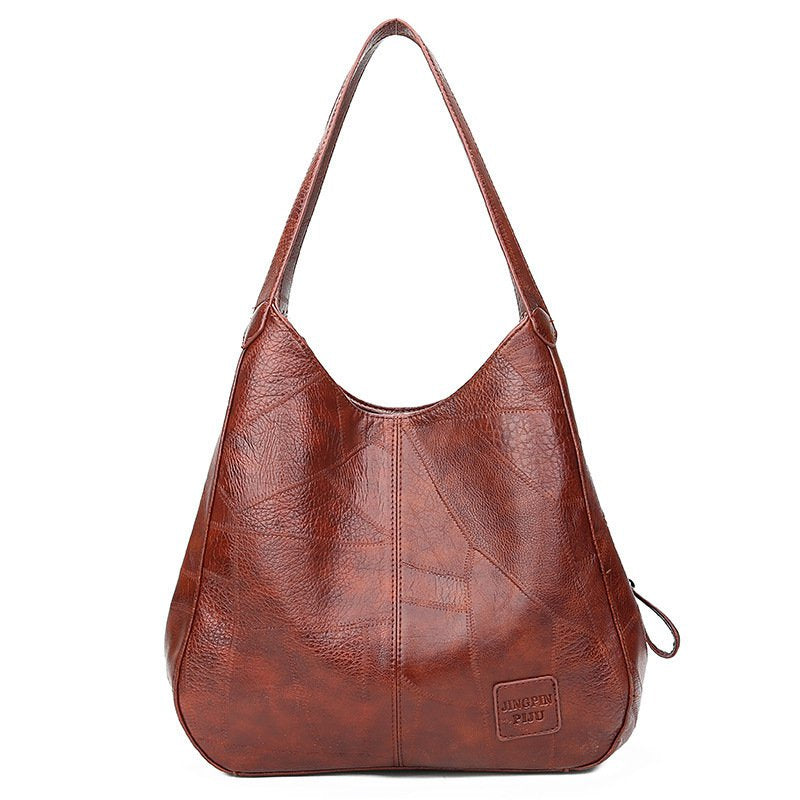 💗【Novinka】 Nová stylová měkká kožená kabelka přes rameno, velká kapacita, praktická a elegantní 👜-3889724