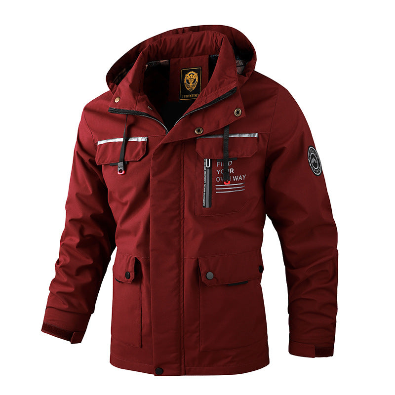 🔥 【M~4XL】 2024 Ново ветроустойчиво водоустойчиво външно алпинистко яке за мъже