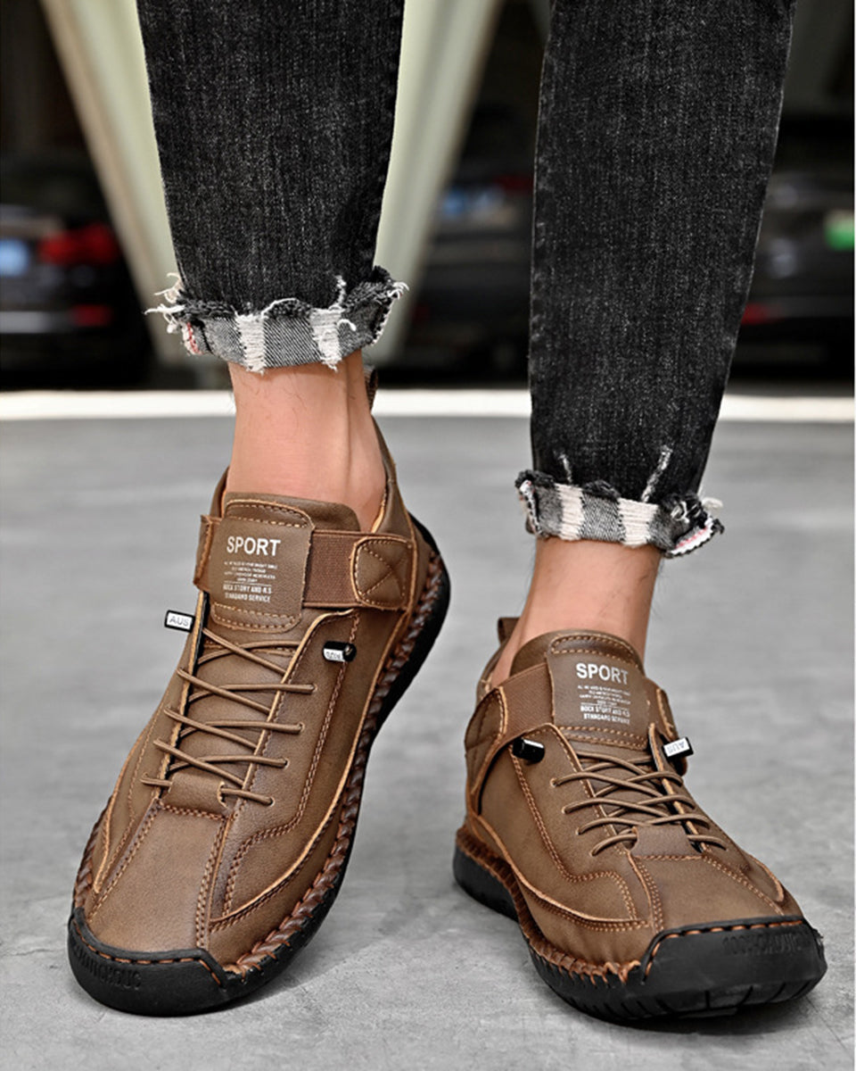🔥【50% OFF】【38-48】Ležérní pánská obuv pro volný čas, pracovní obuv, outdoorová obuv, šitá obuv-3878870