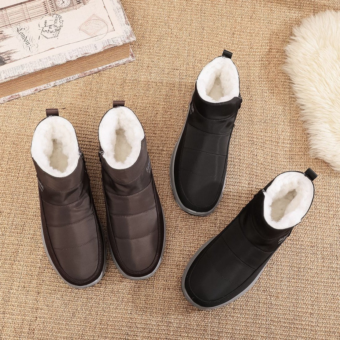 🔥50% отстъпка🔥【39-45】👟Зимни мъжки обувки за възрастни С подплата, удебелени, топли и противохлъзгащи ботуши