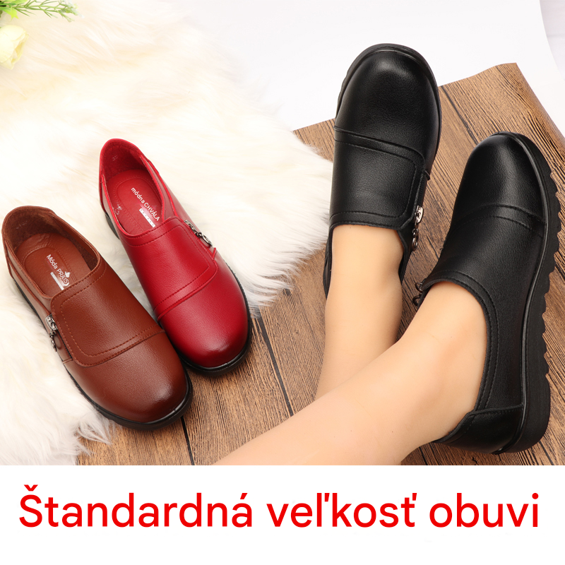 ✨【35-41】 Pohodlné kožené topánky, mäkká podrážka, protišmyková, odolná voči opotrebovaniu, zaručená kvalita