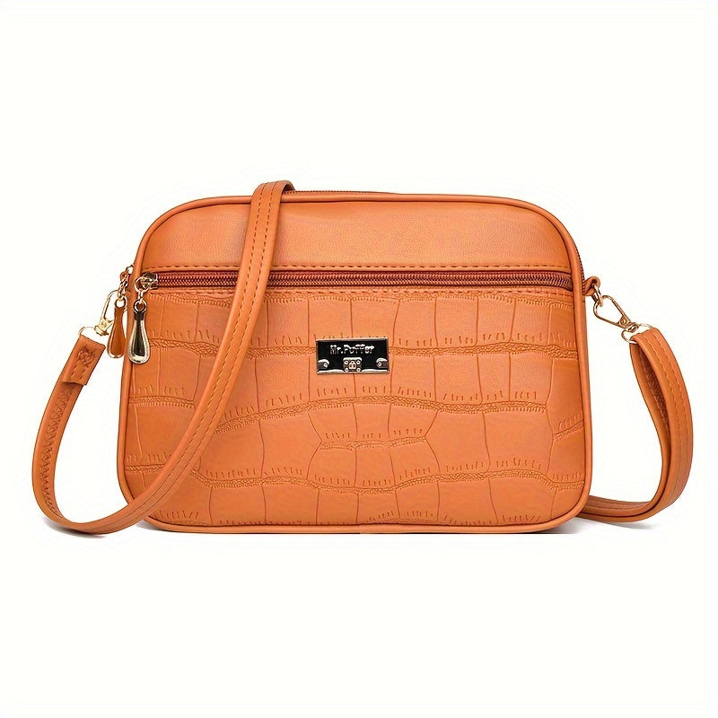 🔥👜Nová módnà dámská crossbody kabelka 2025 brzy na jaře ---velká kapacita, jednoduchý styl, nastavitelný ramennà popruh