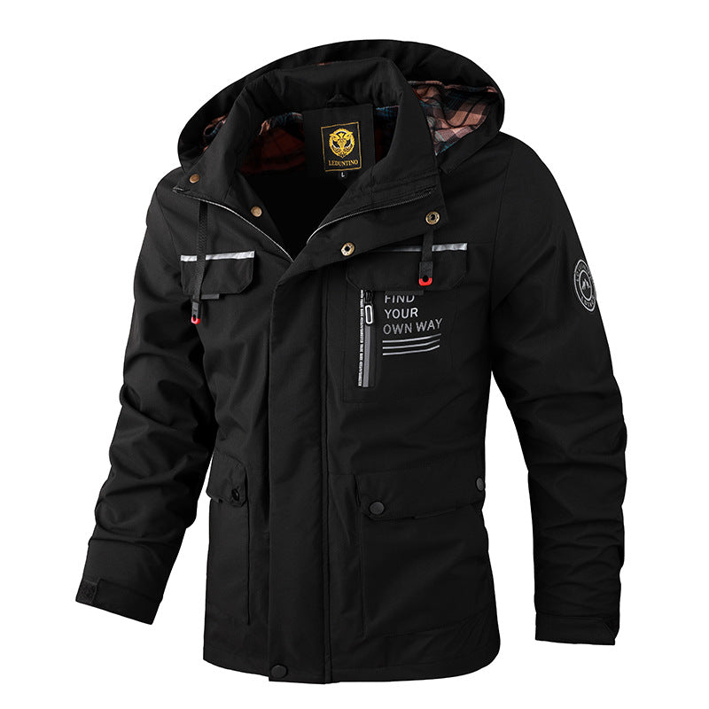 🔥 【M~4XL】 2024 Ново ветроустойчиво водоустойчиво външно алпинистко яке за мъже