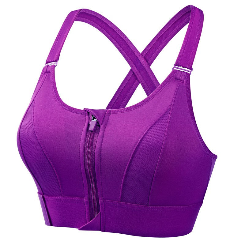 đăCompra 1 y llĂŠvate 1 gratisăâ¨ăS-5XLăSujetador deportivo ajustable con cremallera frontal sin aros, soporte firme y espalda cruzada