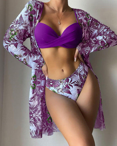 🤩💖👙【Časově omezená nabídka】Nová třídílná sada plavek 2025