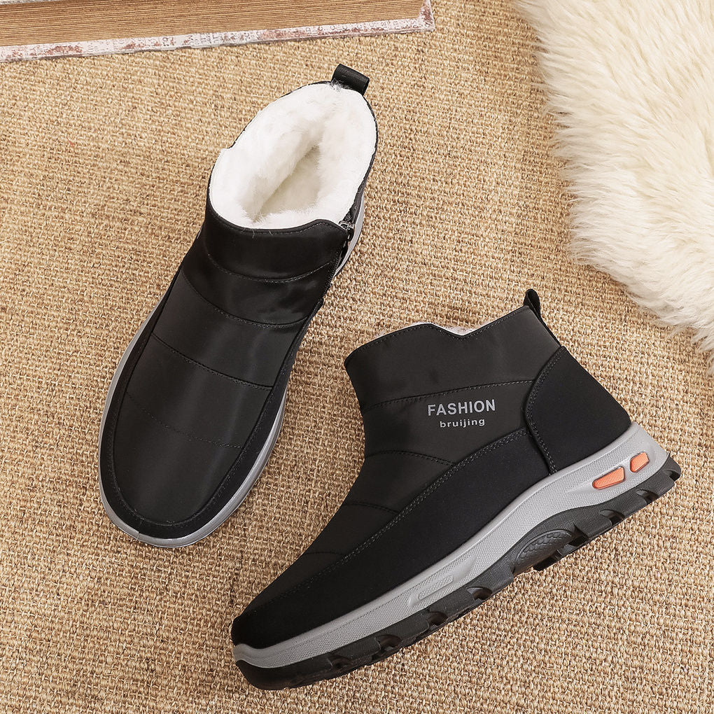 🔥50% отстъпка🔥【39-45】👟Зимни мъжки обувки за възрастни С подплата, удебелени, топли и противохлъзгащи ботуши