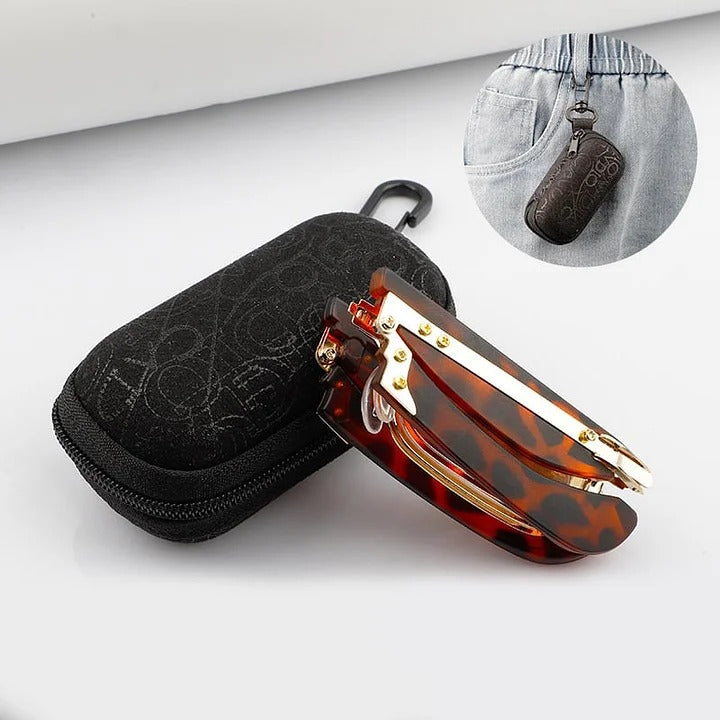 š„ćVenta calientećGafas de lectura plegables anti-luz azul y estuche para gafas