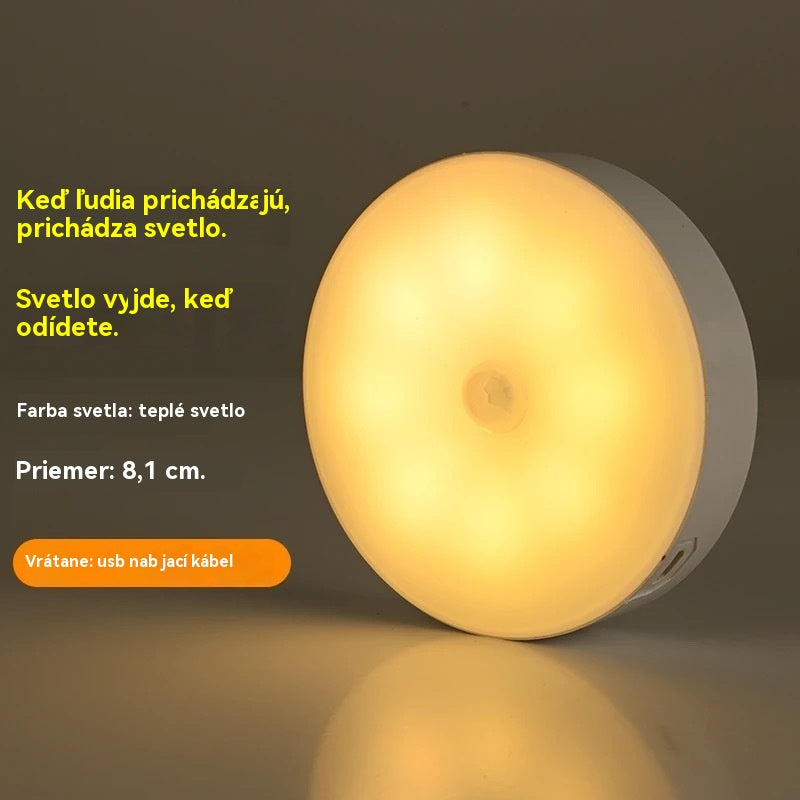 🏡💡Inteligentné LED svetlo so snímaním ľudského tela, ľahko sa nabíja a je praktické