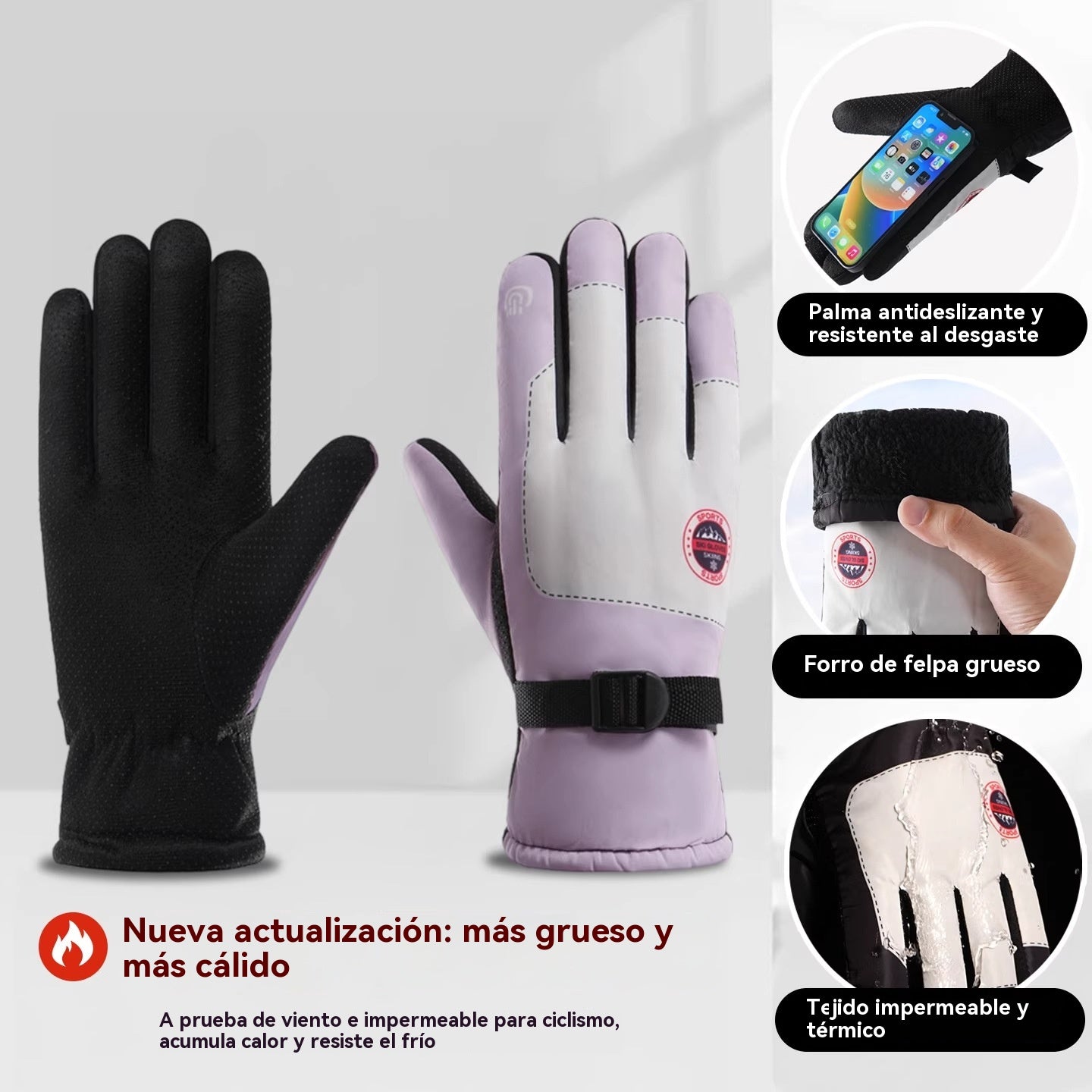 đ§€âïž Guantes TĂ©rmicos Unisex con Pantalla TĂĄctil â CĂĄlidos y CĂłmodos para Invierno