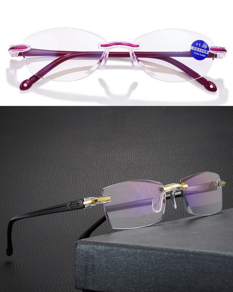 👓【Kupte 1 a získejte 1 zdarma】🔥Brýle na čtení s vysokým rozlišením Diamond s anti-modrým světlem pro muže a ženy-4046274