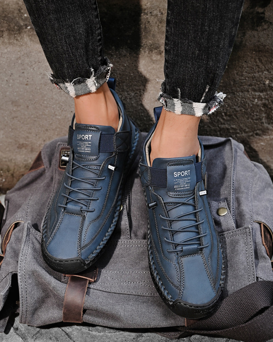 🔥【50% OFF】【38-48】Ležérní pánská obuv pro volný čas, pracovní obuv, outdoorová obuv, šitá obuv-3878870