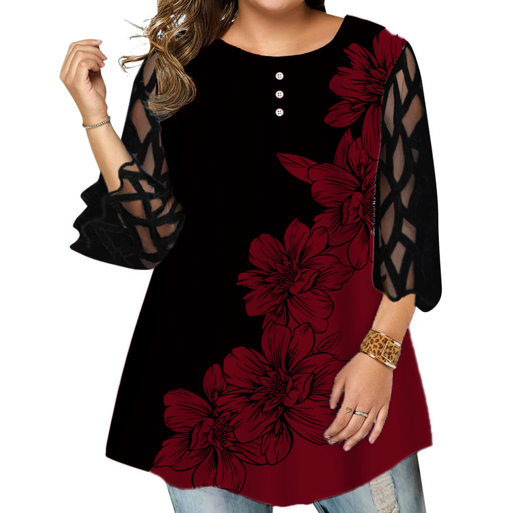 💞【Kupte 1 a získejte 1 zdarma】【L~6XL】Nové dámské tričko z bavlny a lnu