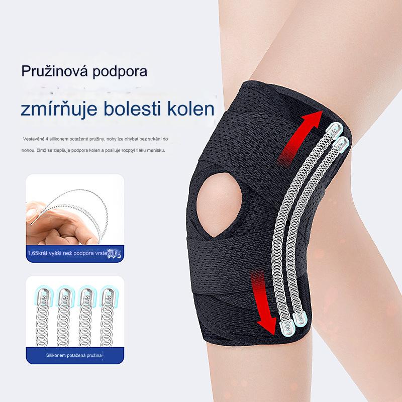 【Kupte 1 a získejte 1 zdarma】Dvojité pružinové chrániče kolen, vhodné pro běh, cyklistiku, hraní míče a další sporty-3902415
