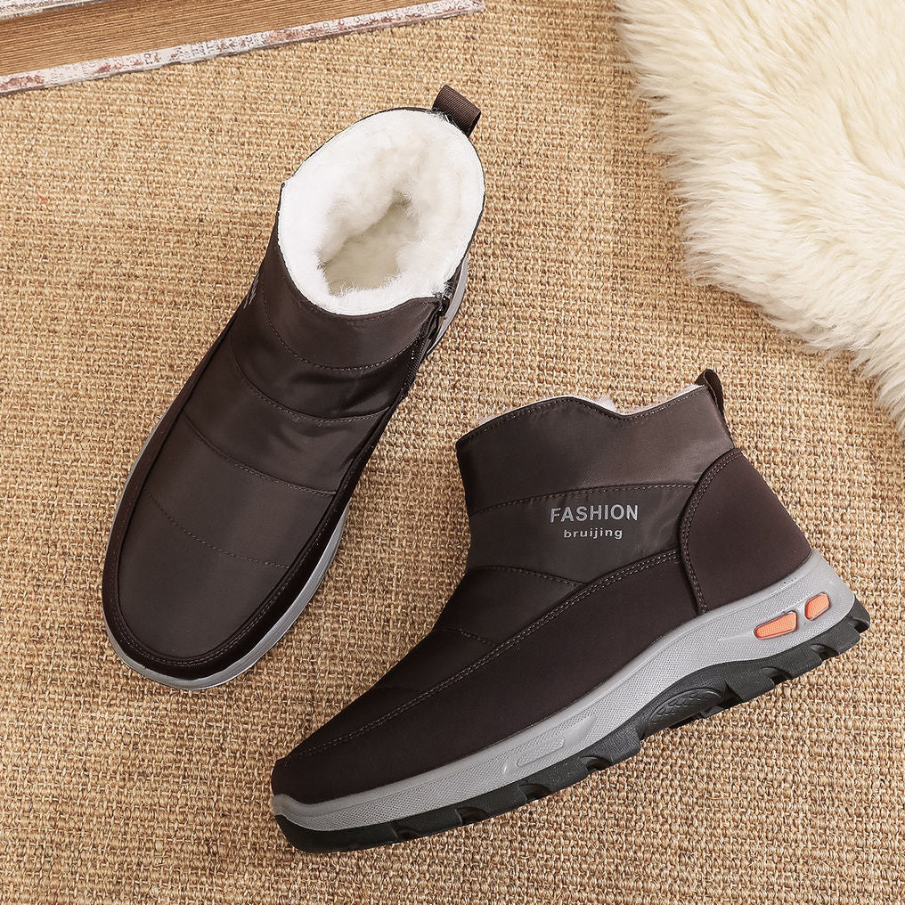 🔥50% отстъпка🔥【39-45】👟Зимни мъжки обувки за възрастни С подплата, удебелени, топли и противохлъзгащи ботуши