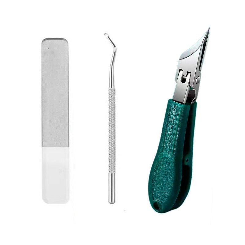 🔥【3-delni komplet】✂️💅Novo ultra tanko ščipalko za nohte pod kotom za domačo manikuro