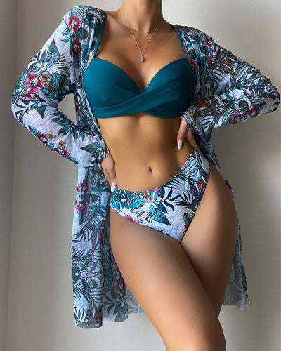 🤩💖👙【Časově omezená nabídka】Nová třídílná sada plavek 2025