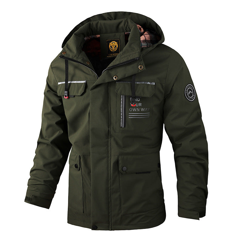 🔥 【M~4XL】 2024 Ново ветроустойчиво водоустойчиво външно алпинистко яке за мъже