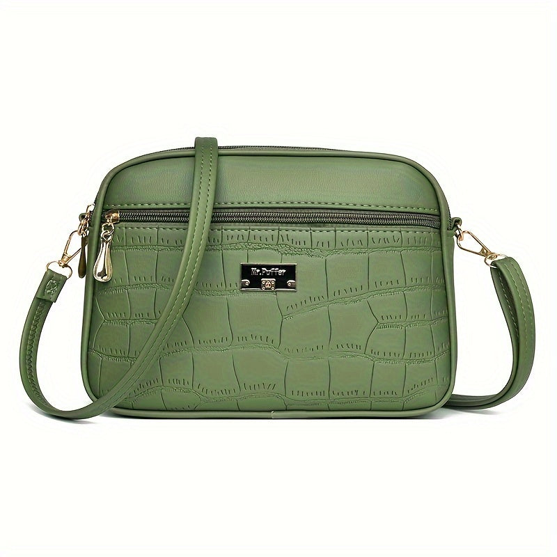 🔥👜Nová módnà dámská crossbody kabelka 2025 brzy na jaře ---velká kapacita, jednoduchý styl, nastavitelný ramennà popruh