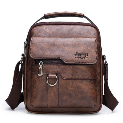 【Compre uno y llévese otro gratis】 👜 Bolso informal de piel de vaca para hombre a la moda-3834669