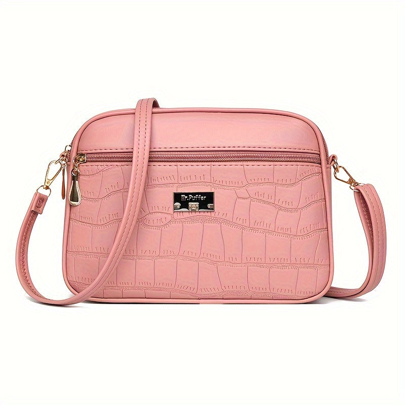 🔥👜Nová módnà dámská crossbody kabelka 2025 brzy na jaře ---velká kapacita, jednoduchý styl, nastavitelný ramennà popruh