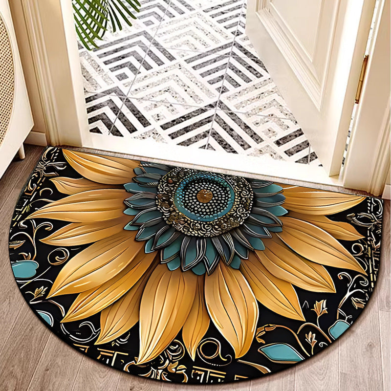 🌈【50cmx80cm】Stylový umělecký design, neklouzavá rohožka – Silný a měkký koberec z polyesterových vláken, ideální pro dekoraci domova, vhodný na verandu i do obývacího pokoje.
