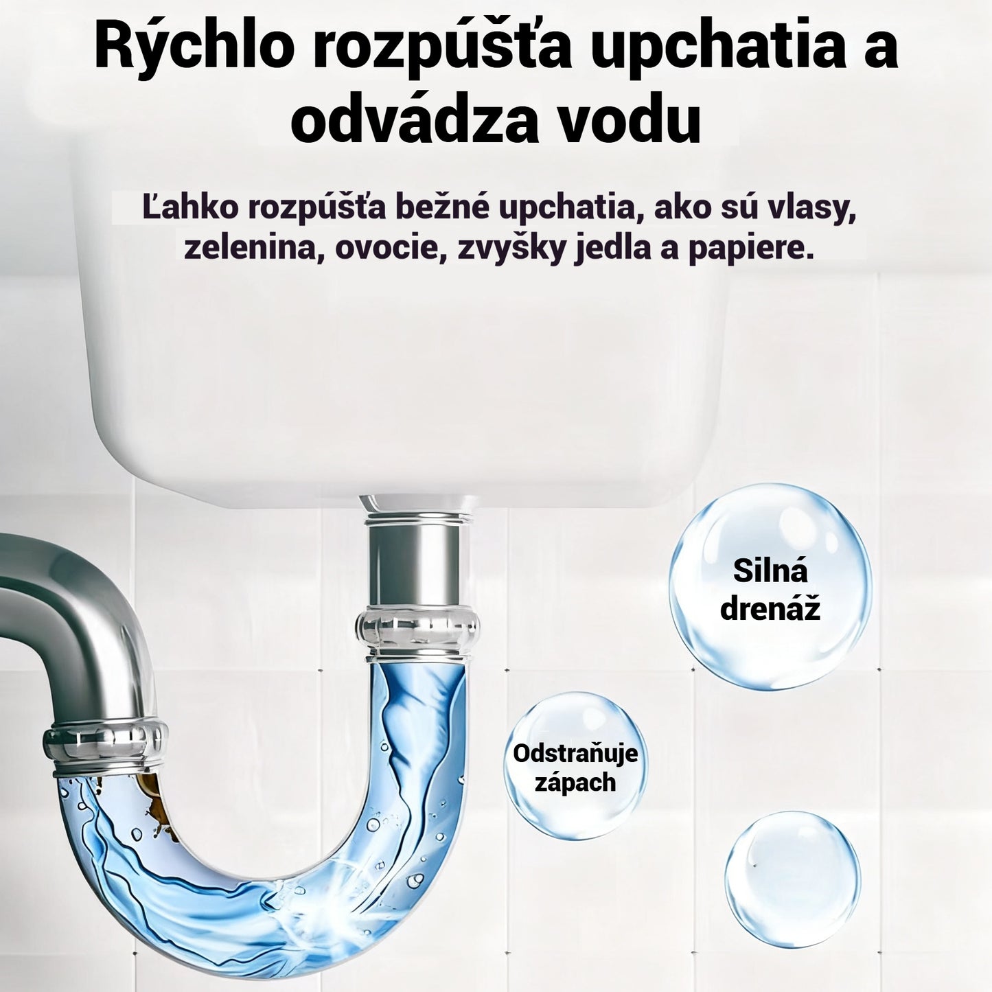 🛁💦【Kúp 1 a získaj 1 zadarmo】🌟Čistič drezov a odtokov - Pena s vysokou hustotou z extraktov a rozkladných enzýmov.-K