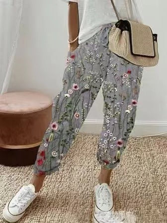🎉👖【Časově omezená nabídka】Dámské volnočasové kalhoty z bavlny a lnu – více barev, velikosti S–3XL 🌈✨