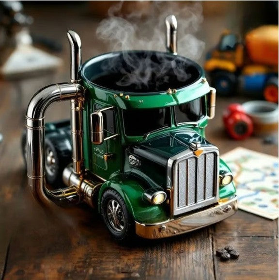 🚛Una taza única con forma de camión: ¡el regalo perfecto para los amantes del café y los camiones!
