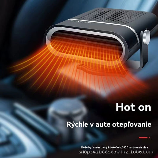 🚗🔥 Prenosný ohrievač a ventilátor do auta 2 v 1 – 360° rotácia, rýchle rozmrazovanie, kúrenie a chladenie, ultratichý a ľahký pre všetky ročné obdobia!