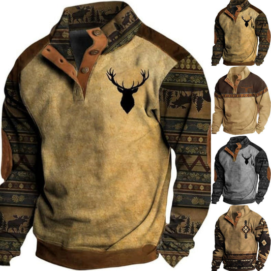 💥🔥【Horúci výpredaj】🔥【S-5XL】Hanorac casual cu imprimeu 3D, stil american de stradă, pentru toamnă și iarnă