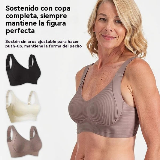 😍【Compra 1 y llévate 1 gratis】Sujetador inalámbrico de una pieza para mujer❤️【40-95 kg】