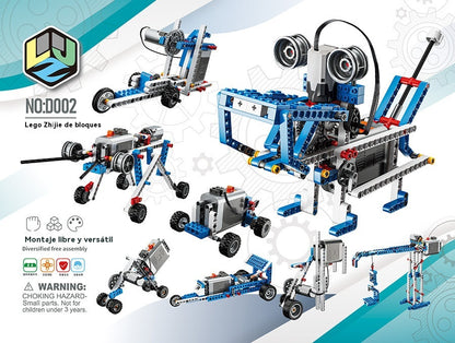 🔥【312 piezas】🤖 Juguete inteligente programable para niños, compatible con Lego 9686, 312 piezas y motor educativo 🚀