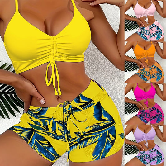 🏊‍👙【Letní novinky】🌴 Elegantní plavky s potiskem pro větší velikosti